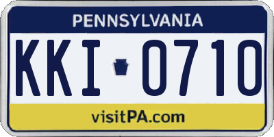 PA license plate KKI0710