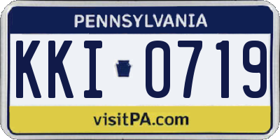 PA license plate KKI0719