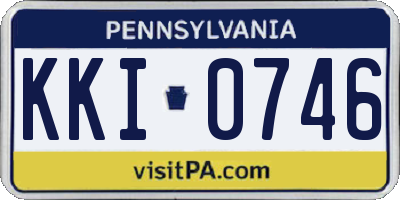 PA license plate KKI0746