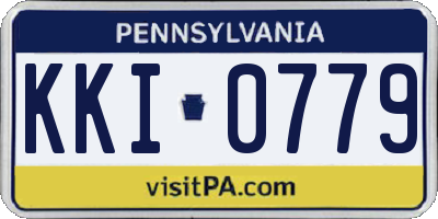 PA license plate KKI0779