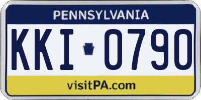 PA license plate KKI0790