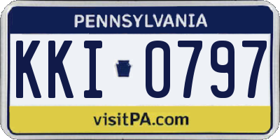PA license plate KKI0797
