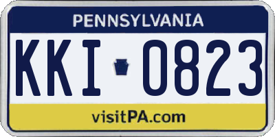 PA license plate KKI0823