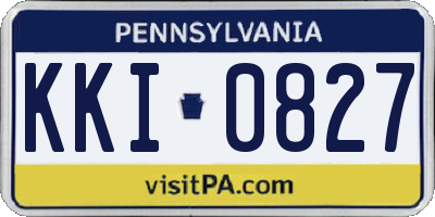 PA license plate KKI0827