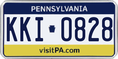 PA license plate KKI0828