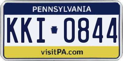 PA license plate KKI0844