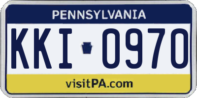 PA license plate KKI0970