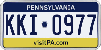 PA license plate KKI0977