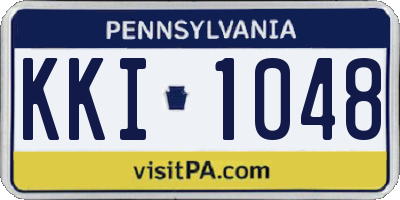 PA license plate KKI1048