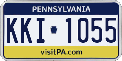 PA license plate KKI1055