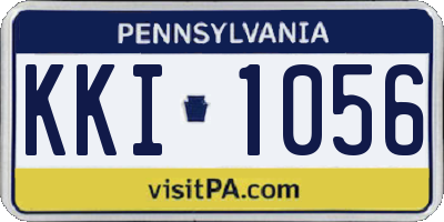 PA license plate KKI1056