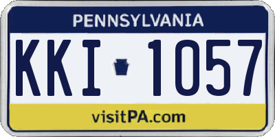 PA license plate KKI1057