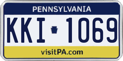 PA license plate KKI1069