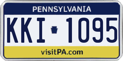 PA license plate KKI1095