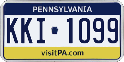 PA license plate KKI1099