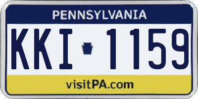 PA license plate KKI1159