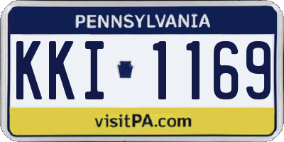 PA license plate KKI1169