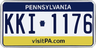 PA license plate KKI1176