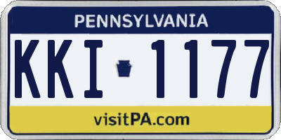 PA license plate KKI1177