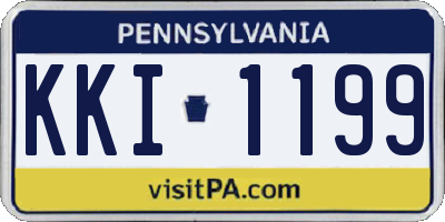 PA license plate KKI1199