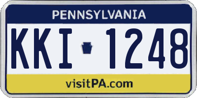 PA license plate KKI1248