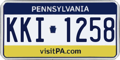PA license plate KKI1258