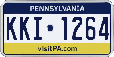 PA license plate KKI1264