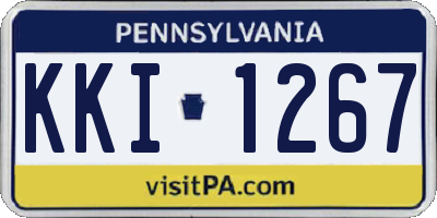 PA license plate KKI1267