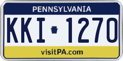 PA license plate KKI1270