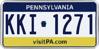PA license plate KKI1271