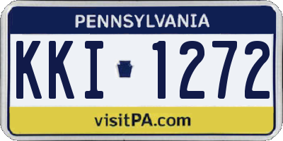 PA license plate KKI1272