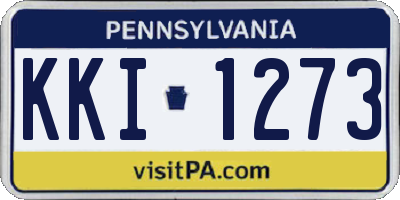 PA license plate KKI1273