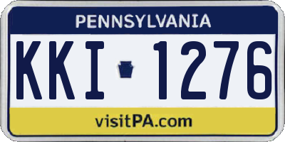 PA license plate KKI1276