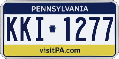 PA license plate KKI1277