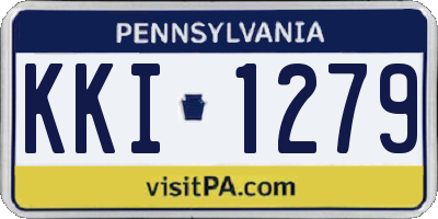 PA license plate KKI1279