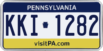 PA license plate KKI1282