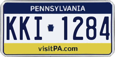 PA license plate KKI1284
