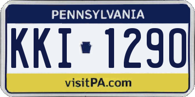 PA license plate KKI1290