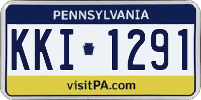 PA license plate KKI1291