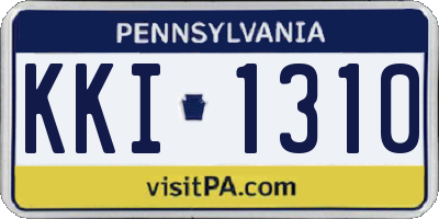 PA license plate KKI1310