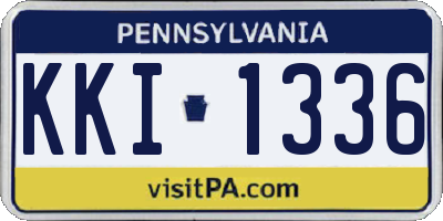 PA license plate KKI1336