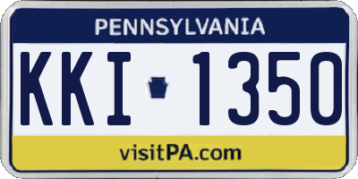 PA license plate KKI1350