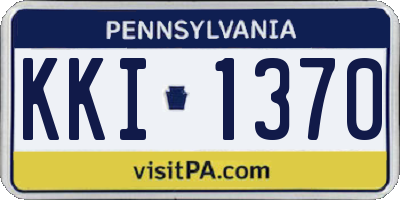 PA license plate KKI1370