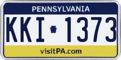 PA license plate KKI1373