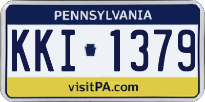 PA license plate KKI1379