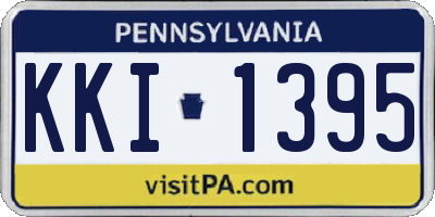 PA license plate KKI1395