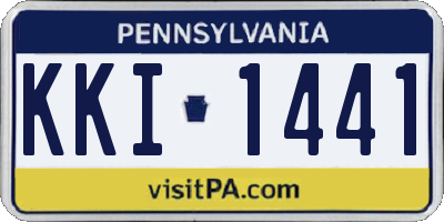 PA license plate KKI1441