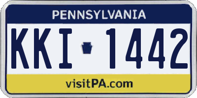 PA license plate KKI1442