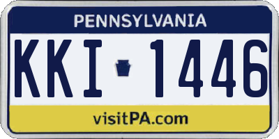 PA license plate KKI1446