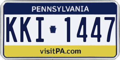 PA license plate KKI1447